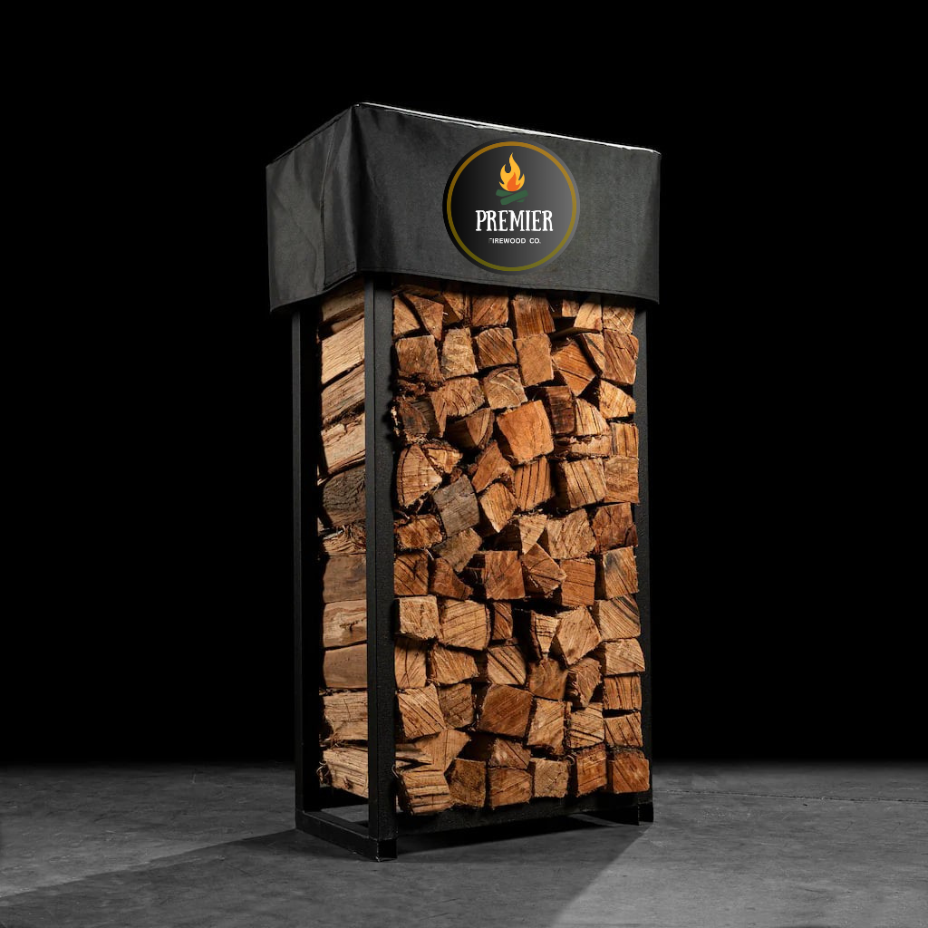 ARTISANAL HICKORY FIREWOOD RACK